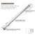 Stainless Steel Shower Rod, Wall-to-Glass Brace for 1/4" & 3/8" Frameless Glass Panels, 18 Inch Long, Chrome