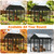 Bhyhok 10'W X 10'L Waterproof Dog Kennel Cover Outdoor 600D Oxford Fabric Dog Kennel Roof with Silver UV-Protective Coating for Windproof, Rainproof, Sun-Protective(Covers Only)