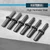 FLKQC 6pcs Rock Splitting Wedges and 1pcs Rotary Hammer Drill Bit