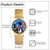 JewelryWe Men Women Elastic Watches: Round Analog Trump Dial Quartz Watch Gold Silver Plated Stretch Band Wristwatch JewelryWe Men Women Elastic Watches: Round Analog Trump Dial Quartz Watch Gold Silver Plated Stretch Band Wristwatch