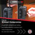 Safetech Hardware TopKlik Self Closing Gate Hinges | Self-Aligning Heavy Duty Spring Hinges | Adjustable Tension | Pool Safety Hinges | Any Square Post, Aluminum Gates | Swing Close 90bs SHG-90L Black