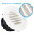 3" Air Vent Grill Cover ABS Ventilation Grill Cover Vent Louver Built-in Fly Screen Mesh Wall/Ceiling Mounted Round Fit for 3inch Hose(Dia:72mm)
