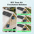 pqins 7.1" Solar Greenhouse Fan 2 Pack, 25W x 2 Large Solar Powered Intake and Exhaust Fan Outdoor Waterproof, 16.5 ft Cord, Strong Airflow for Chicken Coop Circulation and Ventilation, No Battery