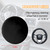 Zpana Car Steering Wheel Sun Shade Cover, Anti Heat Vehicle Steering Wheel Sunshade Shield, Automotive Interior Wheel Sun Block Protector Accessories, Universal for SUV, Sedan, Truck (Black)