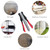 Proster Hog Ring Pliers Kit with 2500pcs Rings Auto-Feed 50pcs Magazine