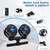 XOOL Electric Car Fans for Rear Seat Passenger Portable Fans Headrest 360 Degree Rotatable Backseat Car Fan 12V Cooling Air Fan with Stepless Speed Regulation for Vehicles, SUV, RV