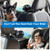 XOOL Electric Car Fans for Rear Seat Passenger Portable Fans Headrest 360 Degree Rotatable Backseat Car Fan 12V Cooling Air Fan with Stepless Speed Regulation for Vehicles, SUV, RV