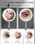 VFD 8'' 30X/1X Magnifying Makeup Mirror with Lights Height Adjustable