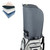 SANDIAN Golf Bag Rain Hood Cover for Standard Size, Waterproof 1260D Oxford Polyester, 12x20 Inches, Padded Protection, PU Coated, Two Sided Zipper, Adjustable Buckle Lock Fasteners (Gray)