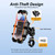 LOKTENWO Anti-Theft Motorcycle Phone Mount Holder with Vibration Dampener