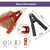 Govel 4PCS Heavy Duty Pure Copper Battery Jumper Cable Clamps (Red & Black)