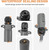Oyviny RV 7 Pin Trailer Plug with IP68 Waterproof Seal 2PCS, Detachable 7 Way Round RV-Style Trailer Side Connector 7 Point Trailer Wiring Plug