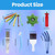 SUREPHON 6 Pcs Air Conditioner Fin Comb Set, 3 Different AC Fin Comb Condenser Fin Straightener & 3 Brush AC Cleaner, Condenser Comb, Coil Comb, Evaporator Radiator Repair Cleaning Tool