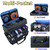 DJ Cable Organizer Bag with Wheels,Soft Gig Bag for DJ Equipment with 9 Detachable Dividers, Medium Padded Soft Storage Case with Multiple Pockets for Microphone, Cord, Headset & Music Accessories