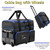 DJ Cable Organizer Bag with Wheels,Soft Gig Bag for DJ Equipment with 9 Detachable Dividers, Medium Padded Soft Storage Case with Multiple Pockets for Microphone, Cord, Headset & Music Accessories