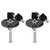 Hood Lock, 2pcs Car Universal Carbon Fiber Engine Hood Cover Lock Key Pin Kit Quick Release Hood Safety Pin Engine Bonnet Lock Kit with Keys