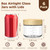 8 oz Small Glass Jars with Bamboo Lids, Overnight Oats Containers, 6 Pack