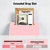Sumerfnt Locking Cash Box with Slot, Metal Money Donation Box with Lock and 4 Keys Wall Mount, Cash Drop for Farm Stand, Self-Serve Stand, Tips, Fundraising, Pink