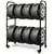 SOCROTO Tire Rack, 56x44x20in Adjustable Tire Storage Rack with 4 Swivel Casters, 200KG/440LBS Weight Capacity Rolling Tire Stand, Heavy Duty Tire Storage Organizer for Garage, Home, Shop