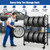 SOCROTO Tire Rack, 56x44x20in Adjustable Tire Storage Rack with 4 Swivel Casters, 200KG/440LBS Weight Capacity Rolling Tire Stand, Heavy Duty Tire Storage Organizer for Garage, Home, Shop