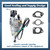 Esttlamer Carburetor Kit Compatible with Westinghouse WGen9500DF WGen9500DFC Portable Generator Dual Fuel 457CC Engine 12500 Peak Watts, with 3 Gasket