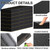 Newwiee 8 Pack Garage Wall Protector for Car Doors Garage Bumpers for Parking Car Self Adhesive Wall Guard Anti Collision EVA Foam Pole Padding for Warehouse Parking, 11.81 x 3.94 x 1.18 Inch