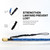 TRHUNTER Carbon Fiber Fishing Gaff Saltwater Fish Gaff with S316 Stainless Steel Fishing Hook (Blue Gaff - 4'8'' - 4'' Hook)
