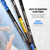 TRHUNTER Carbon Fiber Fishing Gaff Saltwater Fish Gaff with S316 Stainless Steel Fishing Hook (Blue Gaff - 4'8'' - 4'' Hook)