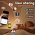 KANUIMA Wireless Home Security Camera with Night Light 4K, Night Vision Motion Detection, 24/7 Recording, SD/Cloud Storage-WiFi Camera Baby Monitor Indoor Surveillance Cameras Nanny Cam (Black)