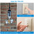Wireless Light Switch and Receiver Kit, Ortis 300ft RF Range Wireless Wall Switches for Lights, Fans, Battery Included, No Wiring Needed, Light Almond