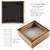 1DOT2 5x5 Small Shadow Box Frame Display Case, Carbonized Black