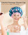 mikimini Large Shower Cap for Women Long Hair, Flamingo Shower Caps with Pink Lace, Double-layer Waterproof, Reusable, Washable,X-Large (Pack of 1)