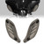 PSLER Adjustable Fairing Air Deflector for Touring 1996-2013, Smoke