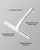 Shower Squeegee for Glass Doors, 8 in Silicone Bathroom Squeegee with Hook