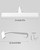 Shower Squeegee for Glass Doors, 8 in Silicone Bathroom Squeegee with Hook