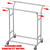 Simple Houseware Heavy Duty Double Rail Clothing Garment Rack, Chrome