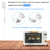 VSEER 1.5Feet 1875W 15A 14AWG Flat Plug Heavy Duty Extension Cord Outlet Saver 3-Prong Grounded Short Power Extension Cord,UL Listed (1.5FT, White)