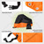 MAXFOOT Adult Tricycle Cover, Electric Bike Waterproof Dust Cover Outdoor for 2 Bikes, 210D, Orange