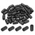 PATIKIL Kitchen Sink Rack Feet, 40pcs 5mm ID x 8mm OD Plastic Sink Replacement Wire Bumpers Protector for Protective Sink Grid, Black