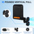 Tractor Mirrors Magnetic with Blind Spot Mirrors, Universal Tractor Rear View Mirror, Suitable for Tractors, Forklifts, Lawnmowers, Dozers, Golf Cart