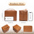 Minoisome Travel Makeup Bag,PU leather toiletry bag,make up organizer case for women,Large Capacity Cosmetic Bag,Wide-open Pouch Purse，Toiletries Accessories，Fold-Down Design and Adjustable Dividers.
