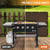 Amerbro Fireproof Grill Heat Shield for Deck Railing/Wall, 4'x3', Brown