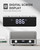 Audiocrazy Retro Wood AM FM Bluetooth Radio with Time/Station Display