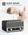 Audiocrazy Retro Wood AM FM Bluetooth Radio with Time/Station Display