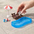 Angoily Dollhouse Swimming Pool Set, 1: 12 Scale Miniature Pool Set, Dollhouse Scene Accessories with Lounge Chair, Umbrella, Swim Rings, Plastic Summer Water for Tiny House Backyard Mini Stuff Decor