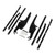 TCMT Windscreen Windshield Mount Bracket Kits Fits For Harley Softail Slim Deluxe Fat Boy Heritage Softail Classic FLS FLSS FLST FLSTC FLSTF FLSTFB FLSTFBS 2000-2017