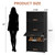 UNITSTAGE 9 Tier Shoe Cabinet with Door, 36-Pair Storage, Black