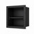 IKITRAEE Matte Black Recessed Toilet Paper Holder for Mega Rolls, SUS 304 Stainless Steel in-Wall Toilet Paper Roll Holder with Roller Rod, Built-in Bathroom Tissue Dispenser Niche, 6x6x4 Inch