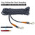 WYuZe Reflective Tie Out Rope for Small Dogs Cats 30FT Dog Tether for Yard