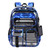 QIXIHU Clear Backpack for School,Transparent Backpack Stadium Events,Heavy Duty Clear Bookbag for Girls,Boys,Work,Sport Blue Lightning